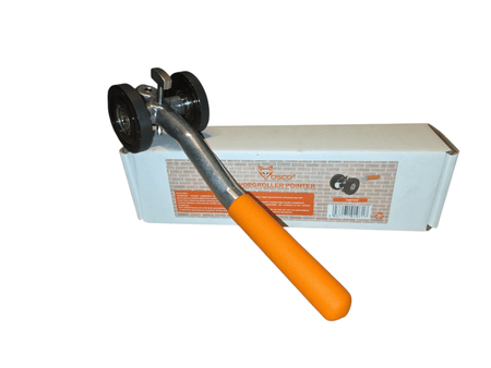 Vosco Voegrol Pointer - Metselpointer - Voegmaster - RVS Voegpen 8mm met Wiellagers - Top - Tools.nl