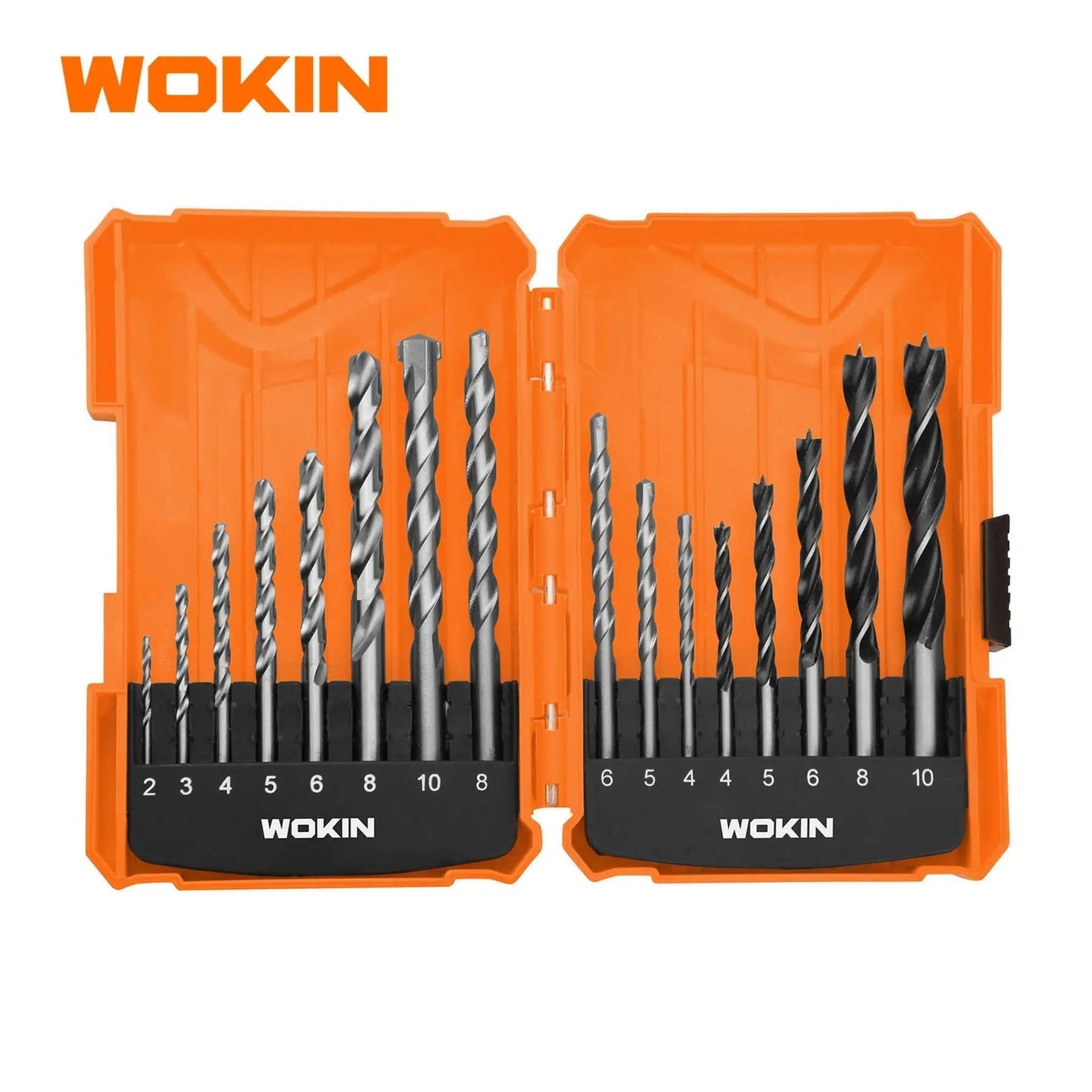 WOKIN 16 - Delige Professionele Borenset – Hout, Steen & Metaal HSS - Top - Tools.nl