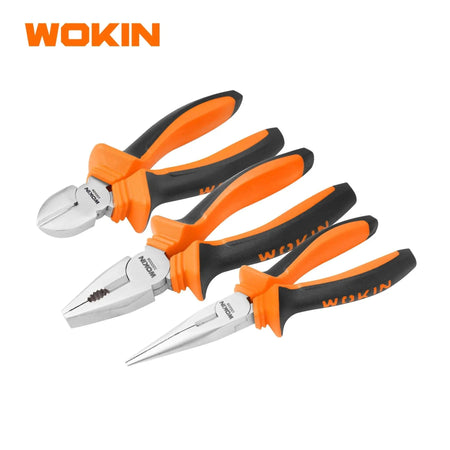 WOKIN 3 - Delige Tangenset – Combinatietang, Kniptang & Langbektang - Top - Tools.nl