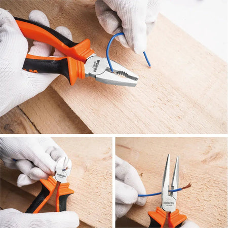 WOKIN 3 - Delige Tangenset – Combinatietang, Kniptang & Langbektang - Top - Tools.nl