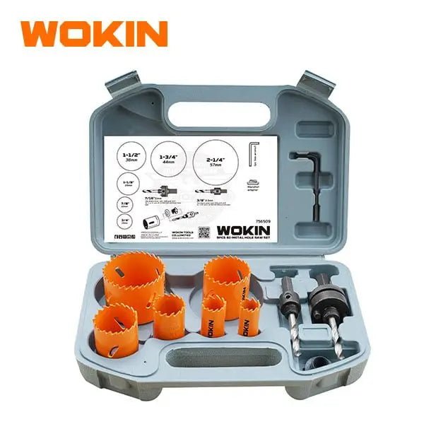 WOKIN 9 - Delige Bimetaal Gatenzaag Set – Hout, Metaal, Kunststof - Top - Tools.nl
