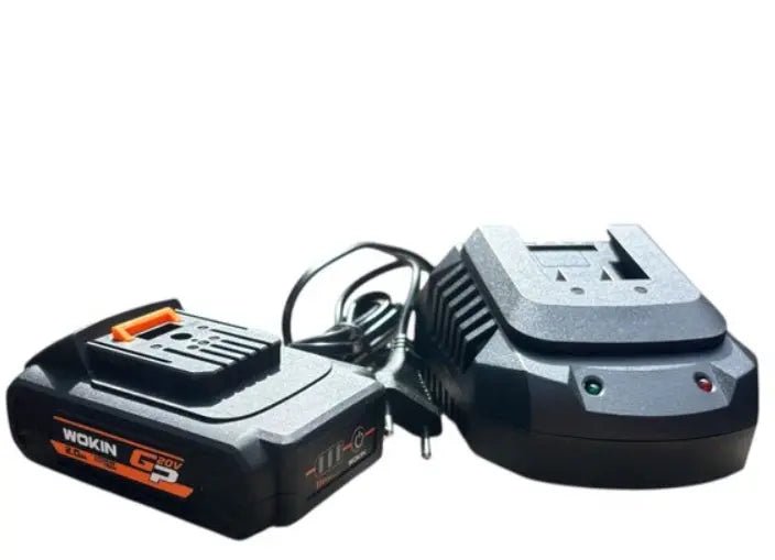 Wokin accu snel lader + 1x Wokin 20 Volt Li - ion accu 2.0 Ah - Top - Tools.nl