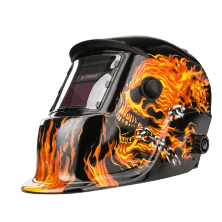 Zincline Automatische Laskap – Vuurpatroon Lashelm – Zwart Kunststof - Top - Tools.nl